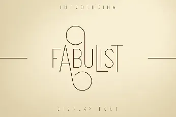 Fabulist font