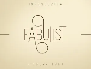 Fabulist font