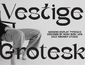 Vestige Grotesk font