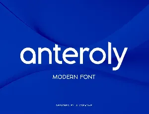 anteroly font