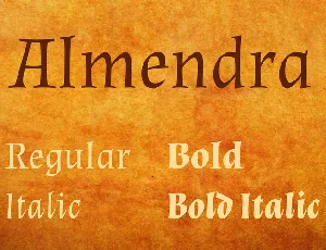 Almendra font