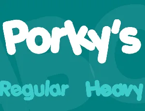 Porky's font
