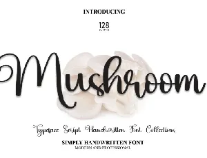 Mushroom font