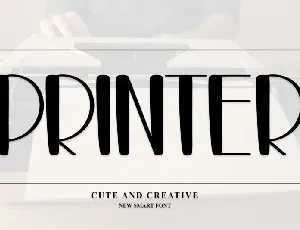 Printer font