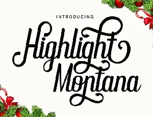 Highlight Montana font