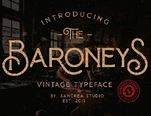 Baroneys Vintage font