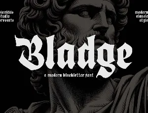 Bladge font