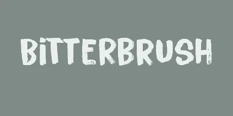 Bitterbrush Free Download font