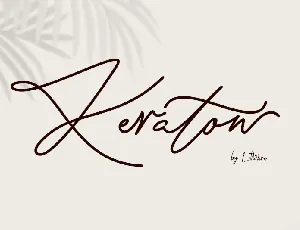 Keraton font