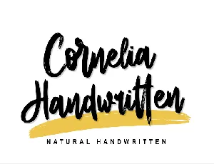 Cornelia Handwritten - Personal font