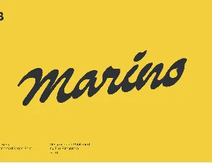 Marino font