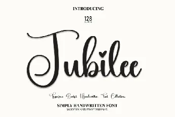 Jubilee Script font