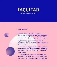 Facultad Typeface font