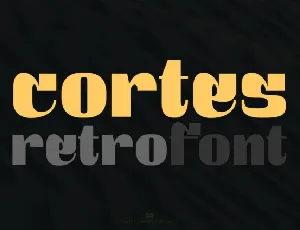 Cortes Retro font