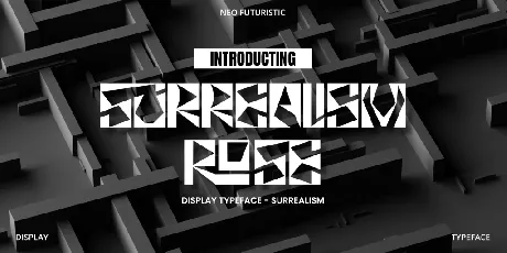 Surrealism Rose font