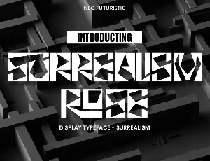 Surrealism Rose font