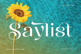 Saylist font