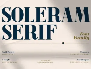 Soleram font