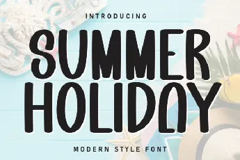 Summer Holiday Display font