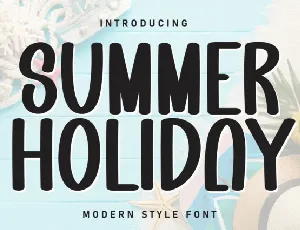 Summer Holiday Display font