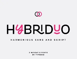 Hybriduo font