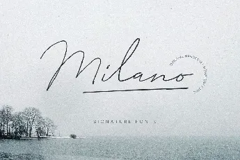 Milano Signature Script Font