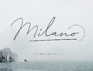 Milano Signature Script Font