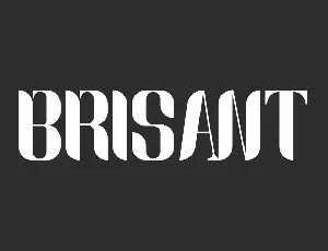 Brisant Demo font