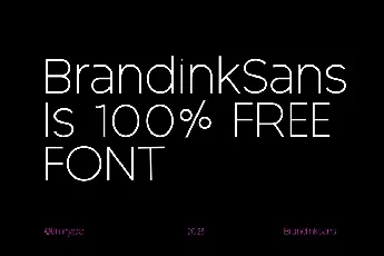 Brandink Sans font