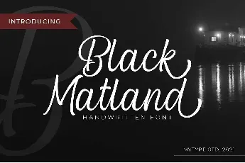 Black Matland font