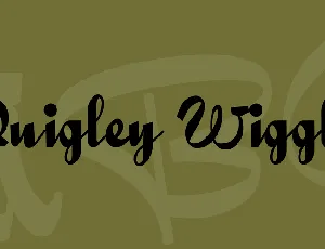 Quigley Wiggly font