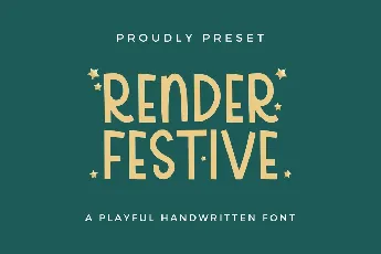 Render Festive font