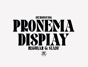 Pronema font