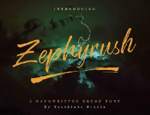 Zephyrush font