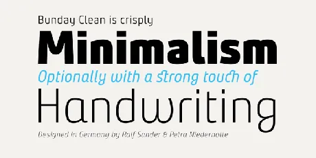 Bunday Clean Family font