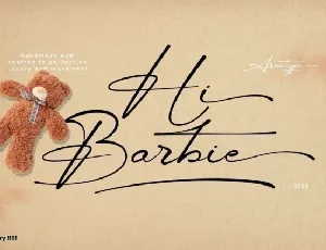 Hi Barbie font