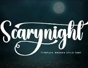 Scarynight font