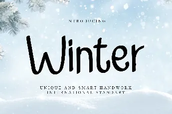 Winter font