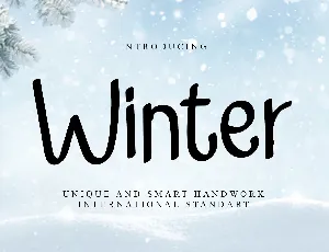 Winter font