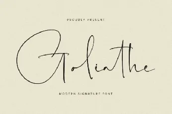 Goliathe font