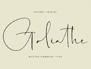 Goliathe font