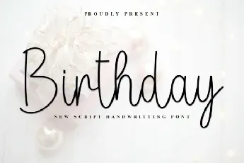 Birthday Script Typeface font