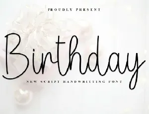 Birthday Script Typeface font