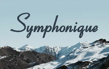 Symphonique Script Free font