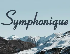 Symphonique Script Free font