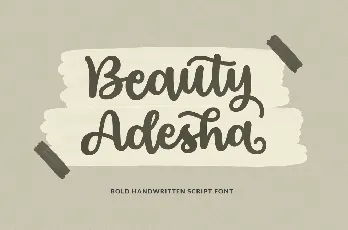 Beauty Adesha font