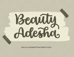 Beauty Adesha font