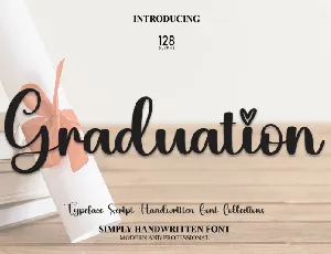 Graduation Script Typeface font