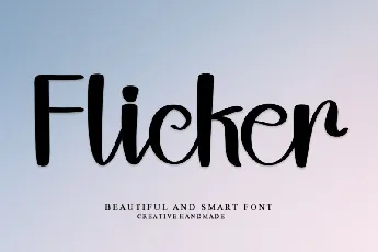 Flicker Script Typeface font