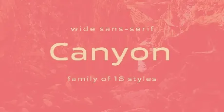 Canyon Family font